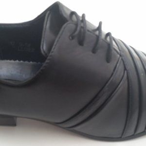 New Mens Maximus #64137 black lace cuban heel shoe